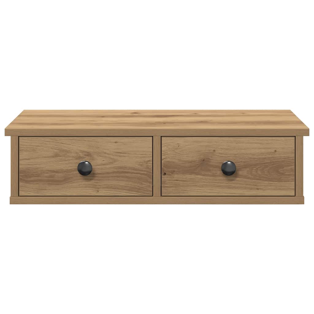 Estante de pared cajones madera contrachapada roble artesanal
