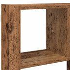 Estante cubo de pared 12 compartimentos madera envejecida