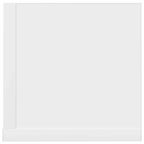 Estante de pared 2 uds madera ingeniería blanco 100x16,5x16,5cm
