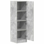 Mueble cocina madera ingeniería gris hormigón 38x41,5x131,5 cm