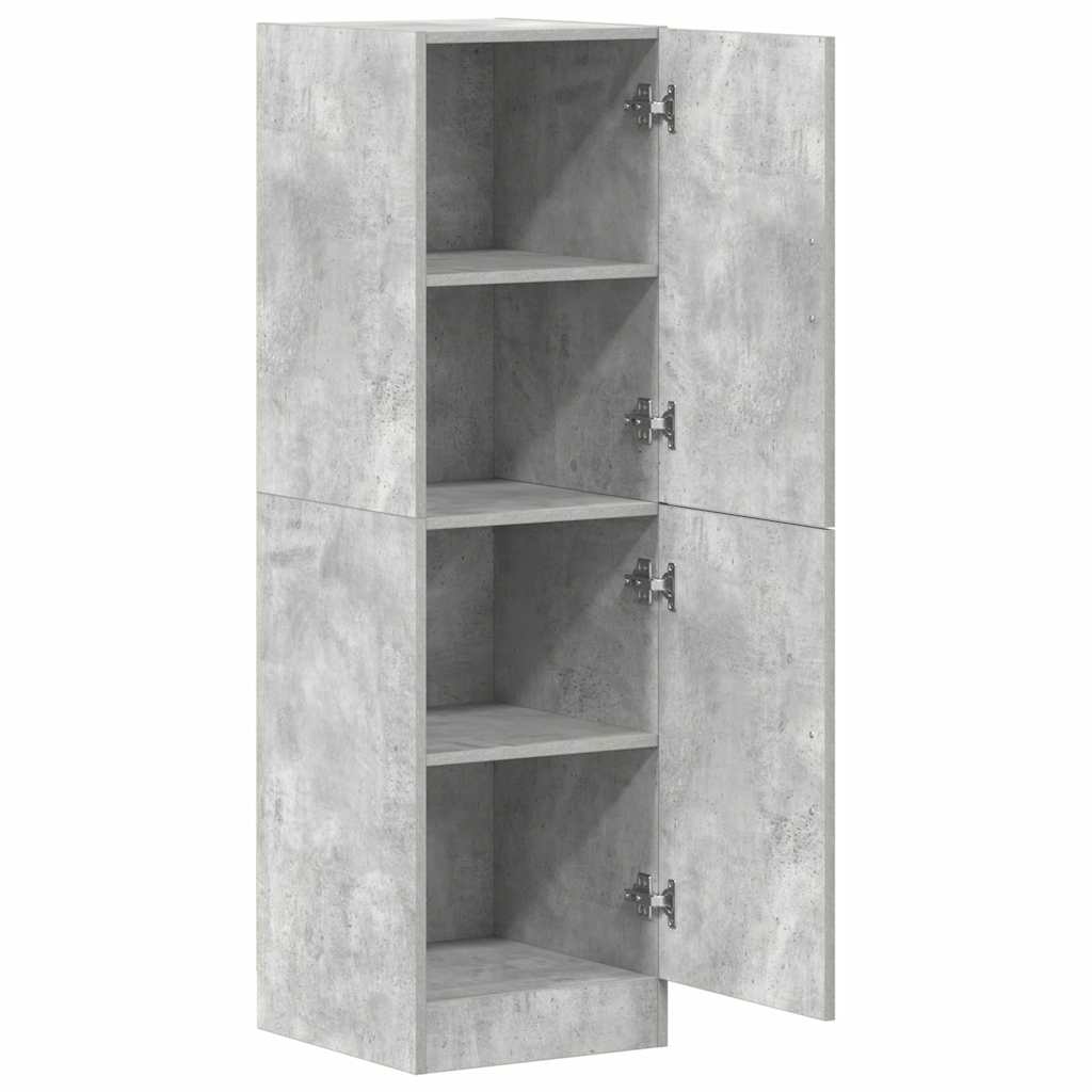 Mueble cocina madera ingeniería gris hormigón 38x41,5x131,5 cm