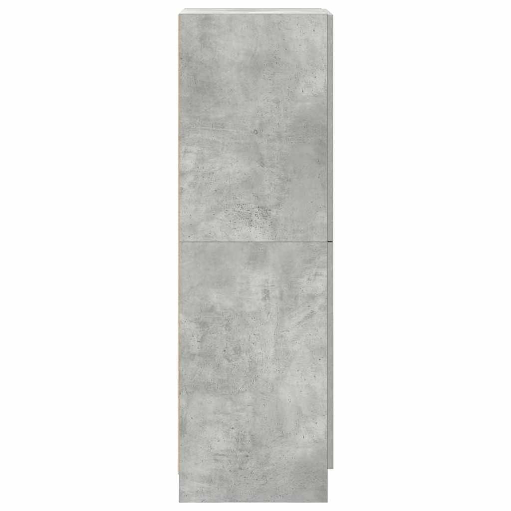 Mueble cocina madera ingeniería gris hormigón 38x41,5x131,5 cm