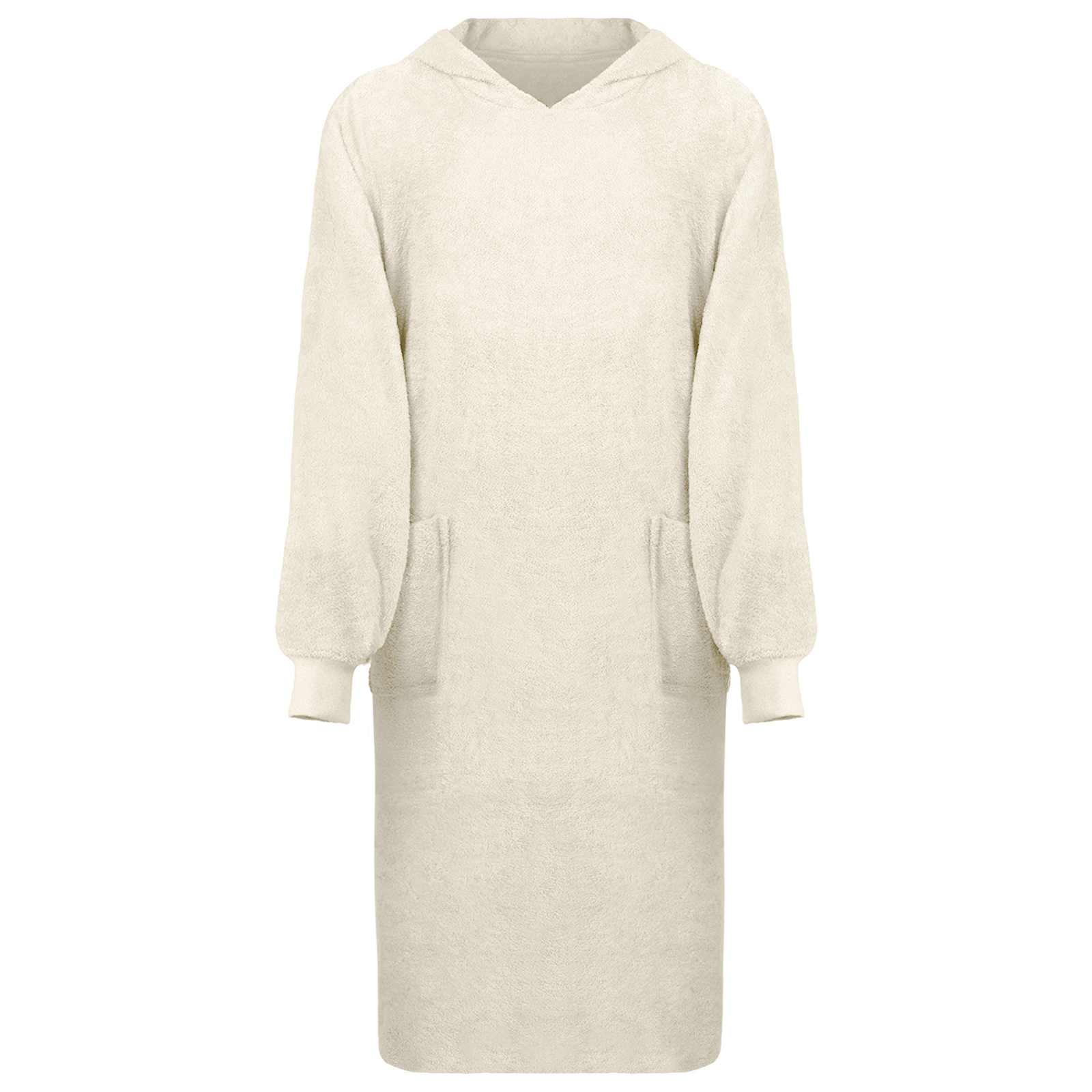 Hoodie blanket KINN Anthracite L Cotton
