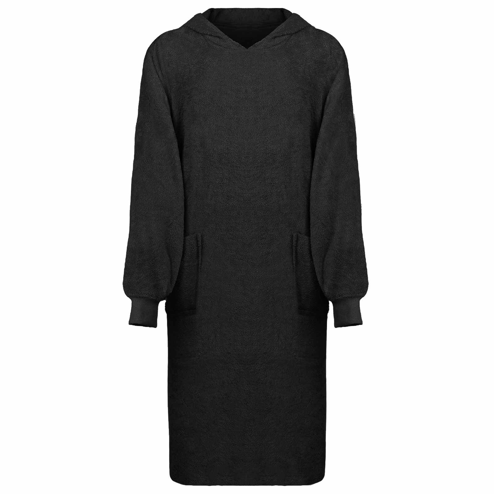 Hoodie blanket KINN Anthracite L Cotton