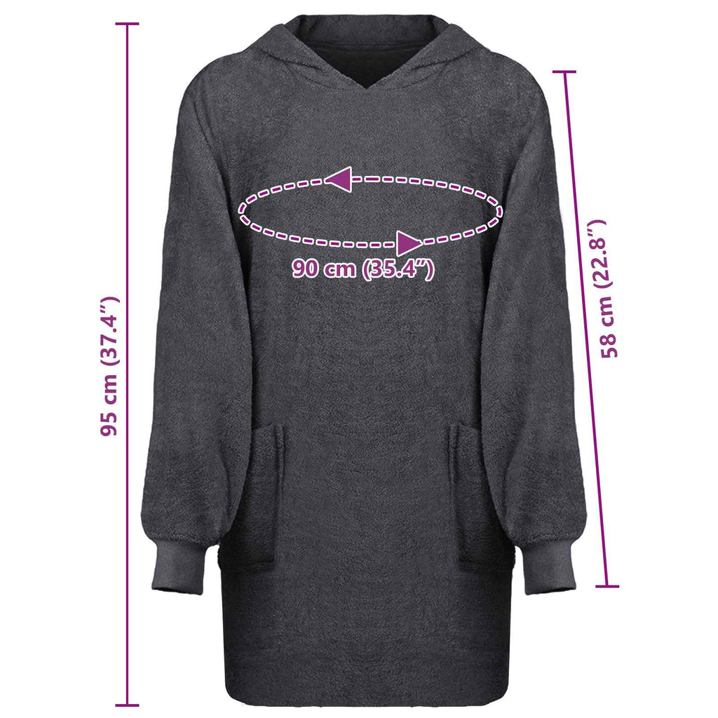 Sudadera manta KINN Antracita L Algodón
