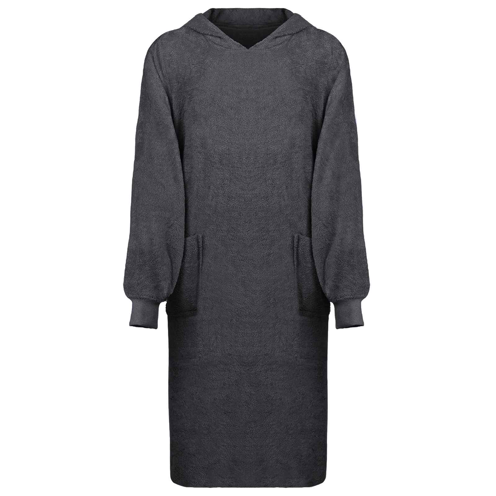 Hoodie blanket KINN Anthracite L Cotton