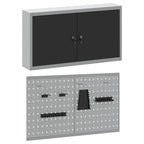 Juego de Armarios de Herramientas con estante 3 pcs Negro