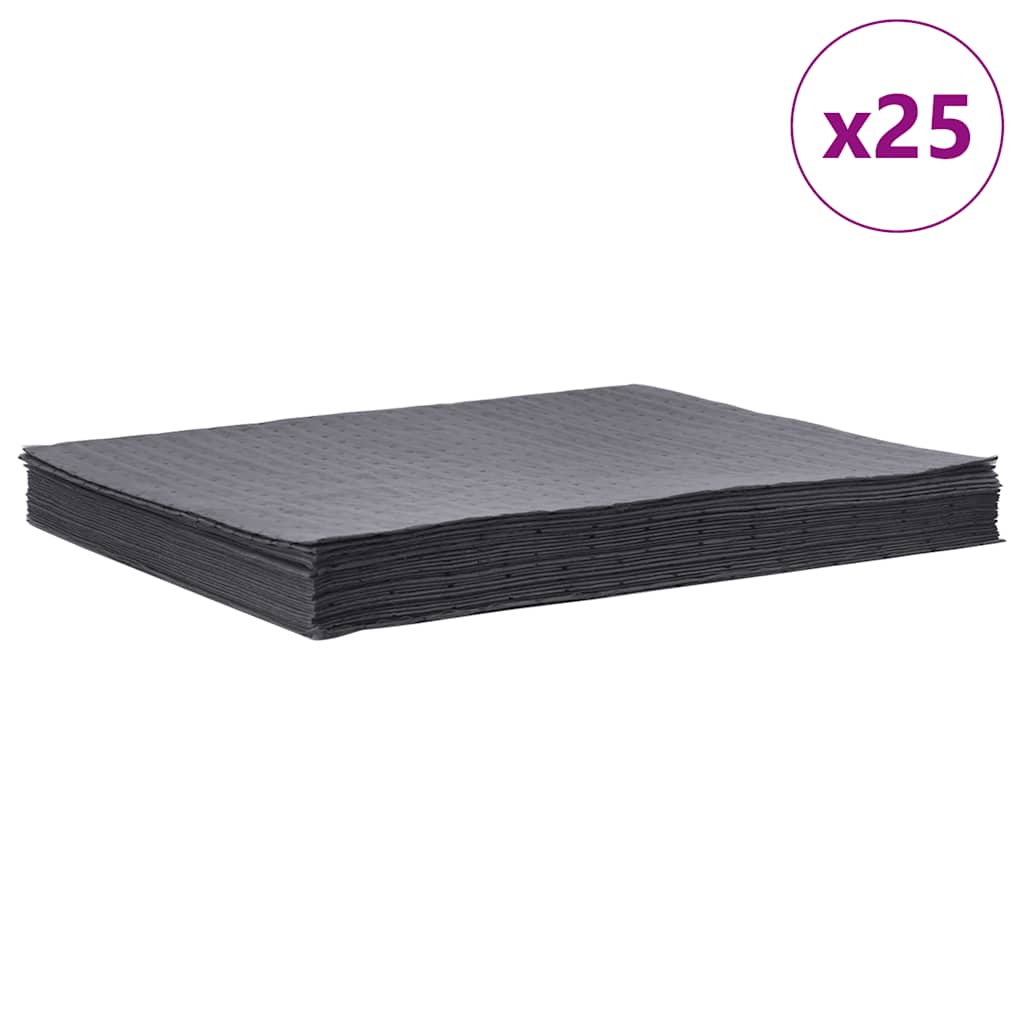 Almohadillas absorbentes de aceite 100 uds gris 40x50 cm