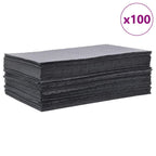 Almohadillas absorbentes de aceite 100 uds gris 40x50 cm