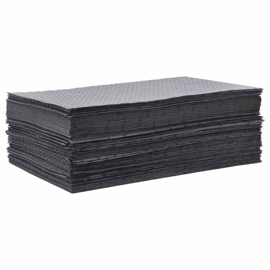 Almohadillas absorbentes de aceite 100 uds gris 40x50 cm