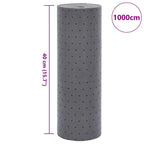 Almohadilla absorbente de aceite gris 40x1000 cm