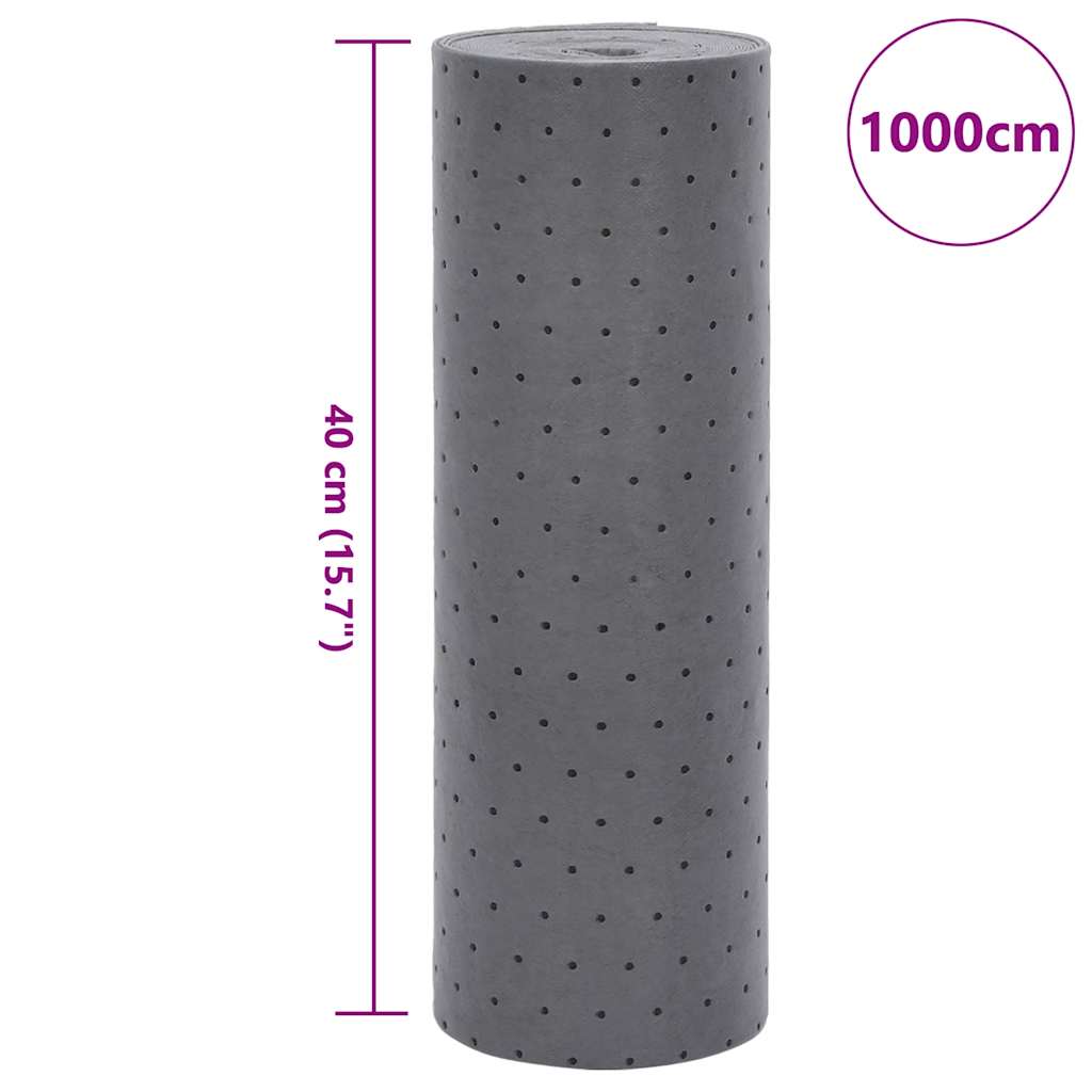 Almohadilla absorbente de aceite gris 40x1000 cm