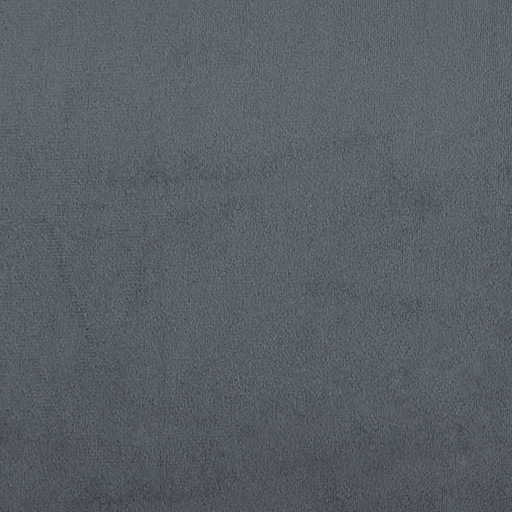 Sofá modular con reposabrazos y cojines gris oscuro 100 cm