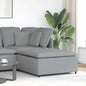 Modular sofa with footrest, taupe, 100 x 100 x 48 cm