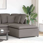 Modular sofa with footrest, taupe, 100 x 100 x 48 cm