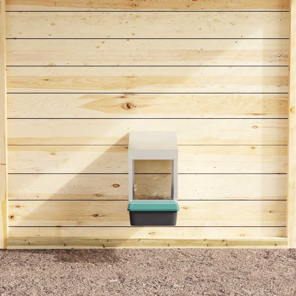 Nido para gallinas con 1 compartimento de acero galvanizado para montar en la pared