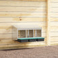 Galvanized steel nesting box for hens with 1 compartment, wall mountable