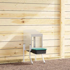 Nido para gallinas con 2 compartimentos de acero galvanizado para montar en la pared