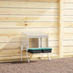 Nido para gallinas con 2 compartimentos de acero galvanizado para montar en la pared