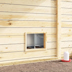 Nido para gallinas con 2 compartimentos de acero galvanizado para montar en la pared