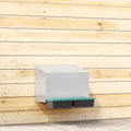 Nido para gallinas con 2 compartimentos de acero galvanizado para montar en la pared
