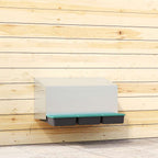 Nido para gallinas con 2 compartimentos de acero galvanizado para montar en la pared
