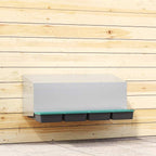 Nido para gallinas con 2 compartimentos de acero galvanizado para montar en la pared