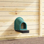 Nido para gallinas con 2 compartimentos de acero galvanizado para montar en la pared