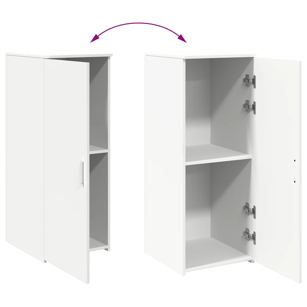 Armario de almacenaje blanco 40x45x103,5 cm Madera de ingeniería