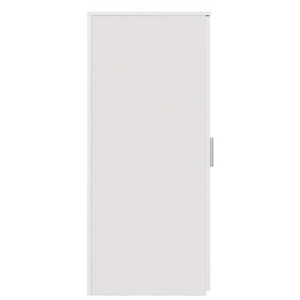 Armario de madera de ingeniería blanco 50x45x103,5 cm