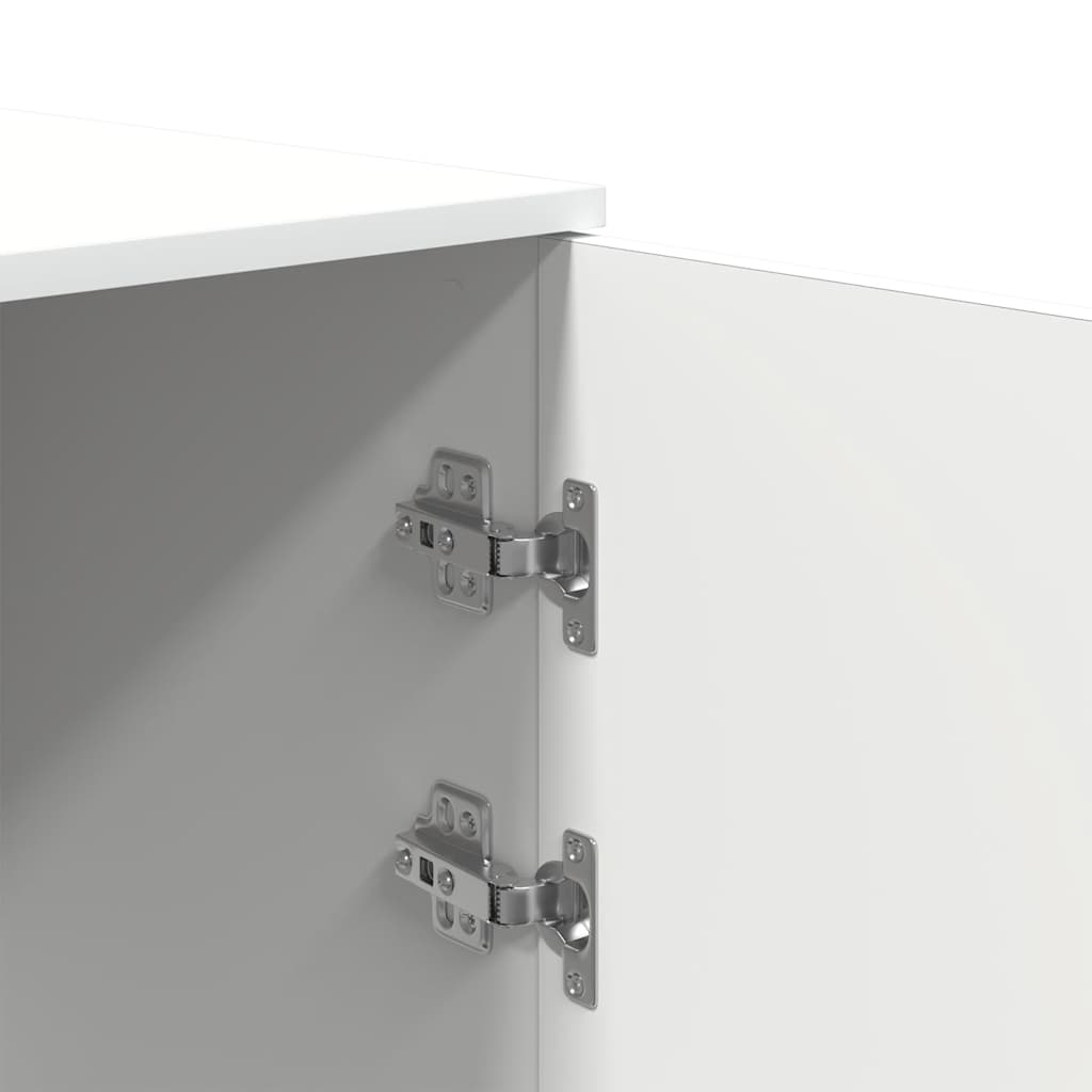 Armario de madera de ingeniería blanco 50x45x103,5 cm