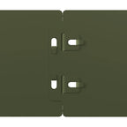 Bordes césped 10 uds acero laminado frío verde oliva 10x103 cm