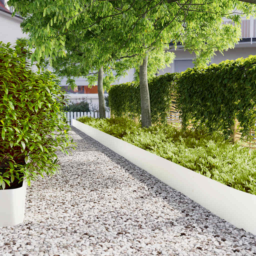 Bordes césped 10 uds acero laminado frío verde oliva 10x103 cm