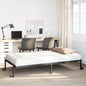 Estructura de cama sin colchón plegable blanco acero 100x190 cm