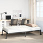 Estructura de cama sin colchón plegable blanco acero 100x190 cm