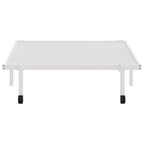 Estructura de cama sin colchón plegable blanco acero 100x190 cm