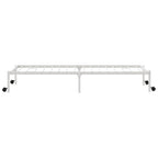 Estructura de cama sin colchón plegable blanco acero 100x190 cm