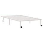 Estructura de cama sin colchón plegable blanco acero 100x190 cm