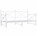 Diván con nido sin colchón blanco 100x190 cm acero