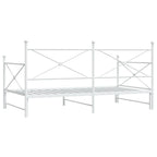 Diván con nido sin colchón blanco 100x190 cm acero