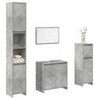 Conjunto de muebles de baño 2 piezas madera maciza de mango