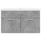 Mueble de baño con lavabo integrado gris hormigón