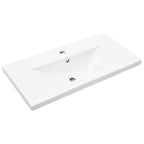 Mueble de baño con lavabo integrado gris hormigón