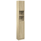Juego de muebles de baño 2 pzas madera ingeniería roble Sonoma