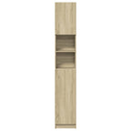 Juego de muebles de baño 2 pzas madera ingeniería roble Sonoma