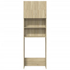 Juego de muebles de baño 2 pzas madera ingeniería roble Sonoma