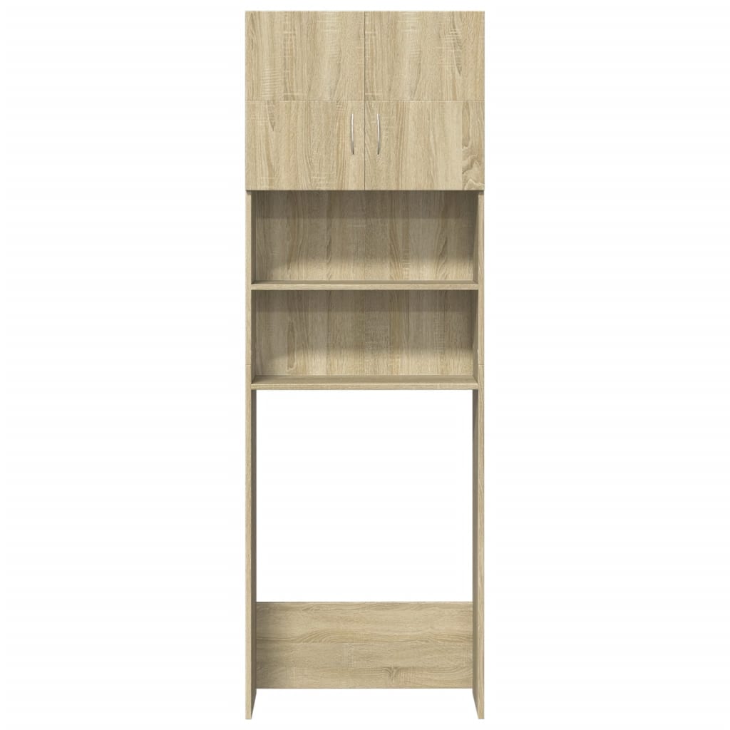 Juego de muebles de baño 2 pzas madera ingeniería roble Sonoma