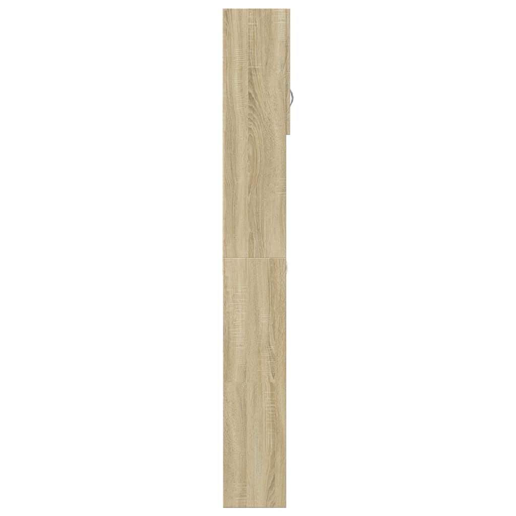 Juego de muebles de baño 2 pzas madera ingeniería roble Sonoma
