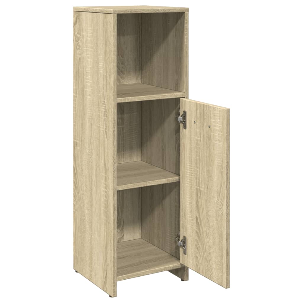 Juego de muebles de baño 4 pzas contrachapada roble Sonoma