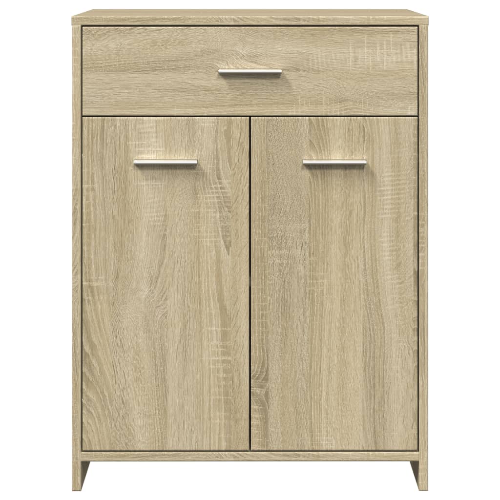Juego de muebles de baño 4 pzas contrachapada roble Sonoma